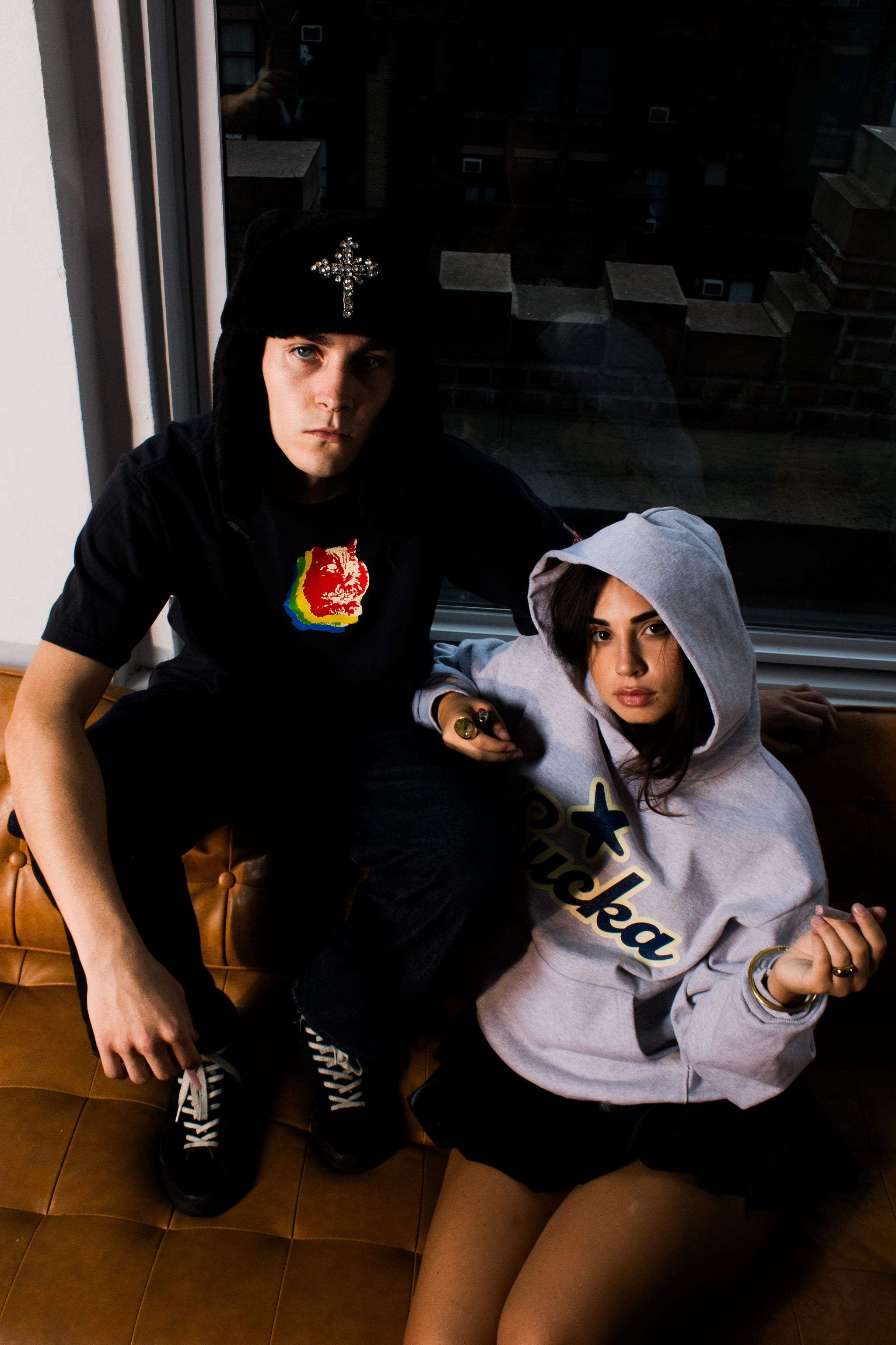 Sucka Star Hoodie - Heather Grey